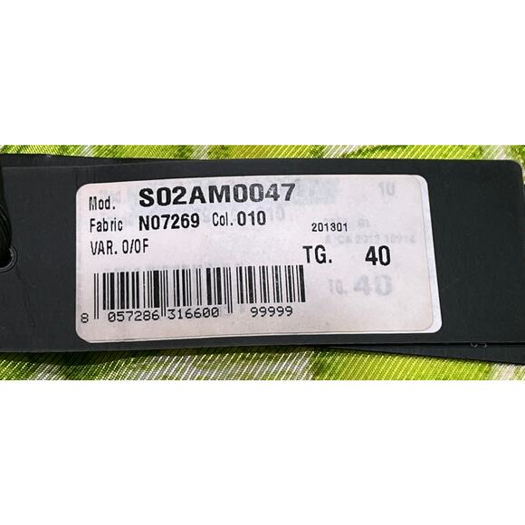 8-59 JUST CAVALLI Women's 100% Lamb Leather Jacket Yellow Size 40/ Large - Picture 11 of 12